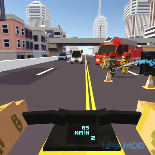 Tải Blocky Moto Racing Bike Rider Apk 1.40 cho Android iOs