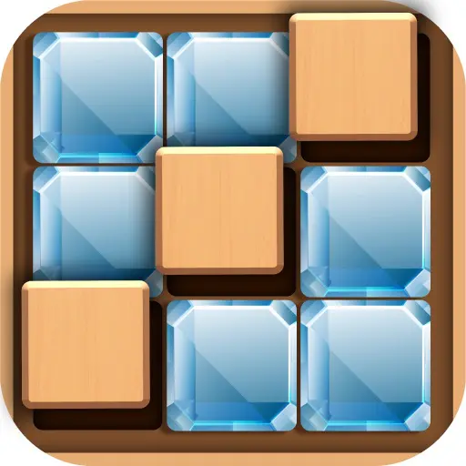 Ảnh 1 của Tải Brain Wood Puzzle APK 1.0.0.7 cho Android iOS Logo Brain Wood Puzzle với hình khối gỗ cách điệu