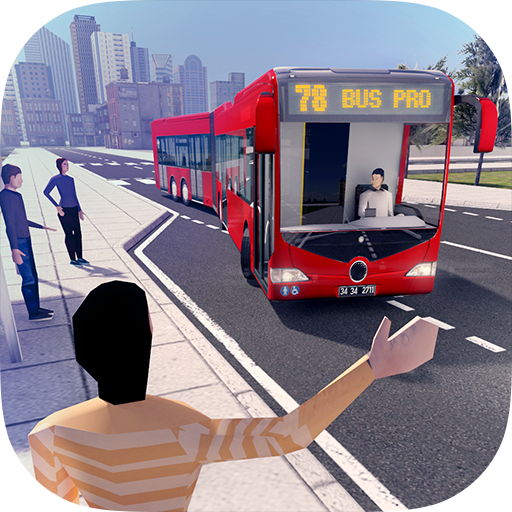 Ảnh 1 của Tải Bus Simulator PRO MOD APK 2.4.0 (Vô hạn tiền) cho Android iOS Logo game Bus Simulator Pro - biểu tượng của trải nghiệm lái xe buýt chân thực