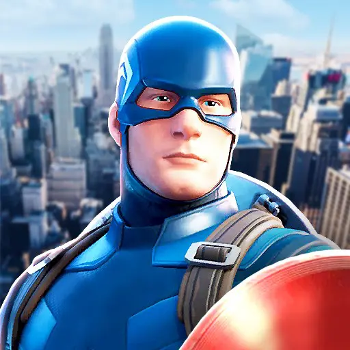 Ảnh 1 của Tải Captain Hero APK 1.33.0 cho Android iOS Logo Captain Hero với biểu tượng siêu anh hùng