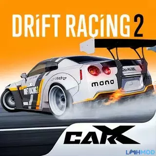 Ảnh 1 của CarX Drift Racing 2 MOD APK 1.26.1 (Menu, Vô hạn tiền) Chiếc xe đua thể thao đang thực hiện cú drift ấn tượng