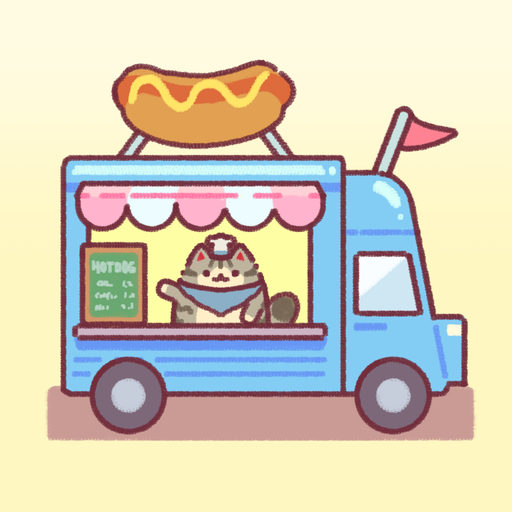 Ảnh 1 của Tải Cat Snack Bar APK 1.0.50 cho Android iOS Logo game Cat Snack Bar với chú mèo đầu bếp dễ thương