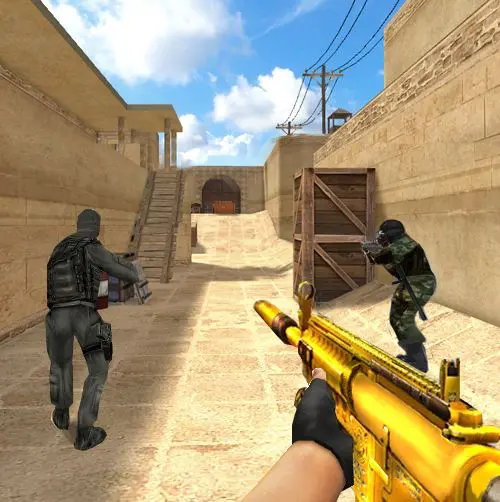 Ảnh 1 của Tải Counter Terrorist Shoot Killer Mod Apk 2.0.4 (Vô Hạn Tiền) cho Android iOs Cảnh bắn tỉa với máy bay chiến đấu F16
