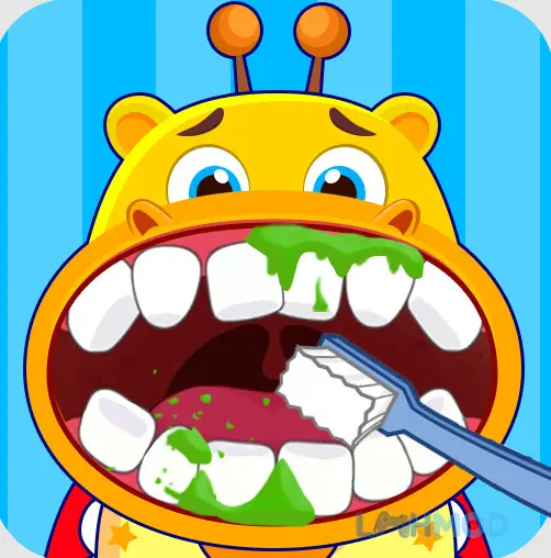 Ảnh 1 của Tải Doctor Dentist Game Apk 1.0.9 cho Android iOs Logo game Doctor Dentist Game với hình ảnh dụng cụ nha khoa