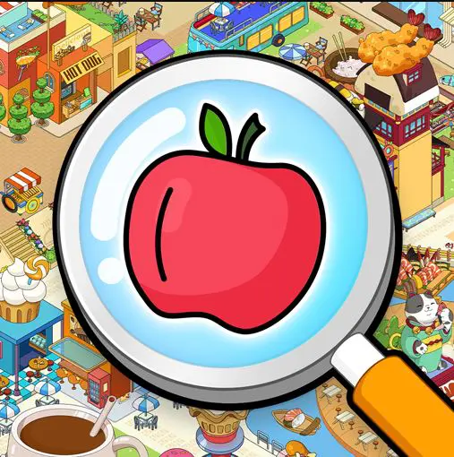 Ảnh 2 của Tải Find N Seek Spy Hidden Object Apk 1.0.7 cho Android iOs Logo game Find N Seek Spy Hidden Object với hình ảnh kính lúp và biểu tượng điệp viên