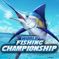 Ảnh 1 của Tải game Fishing Championship Mod APK 1.2.8 (Mua Sắm Miễn Phí) Giao diện chính của Fishing Championship Mod với cảnh đại dương bao la