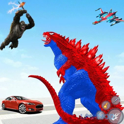 Tải Gorilla Robot Car Robot Games Apk 5.9 cho Android iOs