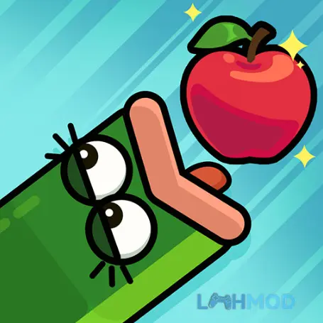 Ảnh 1 của Tải game Greedy Worm Apk 1.1.3 cho Android iOs Chú sâu tham lam đang di chuyển qua mê cung đầy màu sắc