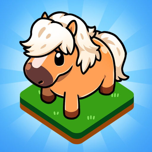 Ảnh 1 của Tải trò chơi Idle Horse Racing APK 2.0.1 Android iOS Logo Idle Horse Racing với chú ngựa vươn mình