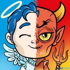 Ảnh 1 của Tải Judgment Day Mod APK 1.5.5 (Vô Hạn Tiền) cho android ios Giao diện Judgment Day Mod với hình ảnh một vị thần đang suy xét