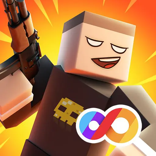 Ảnh 1 của Tải Krunker FRVR APK 3.0.1 cho Android iOS Một người chơi Krunker FRVR đang nhắm bắn từ góc nhìn thứ nhất với đồ họa đơn giản nhưng sắc nét