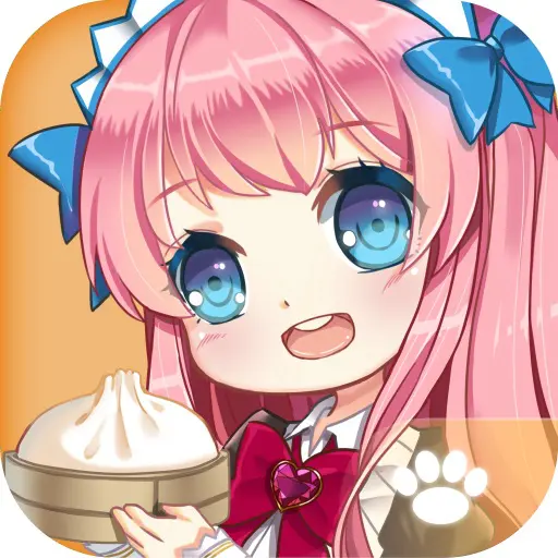 Ảnh 1 của Moe Girl Cafe 2 Mod Apk 1.33.84 (Vô hạn tiền) Android Moe Girl Cafe 2 với các nhân vật chibi đáng yêu đang làm việc trong quán cà phê