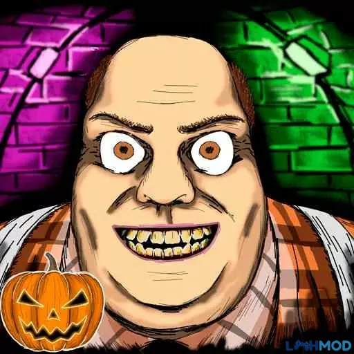 Ảnh 1 của Tải game Mr. Dog: Scary Story of Son Mod APK v1.6.24 (Dumb Enemies, Không Quảng Cáo) Mr. Dog hung tợn với gương mặt đáng sợ trong game kinh dị
