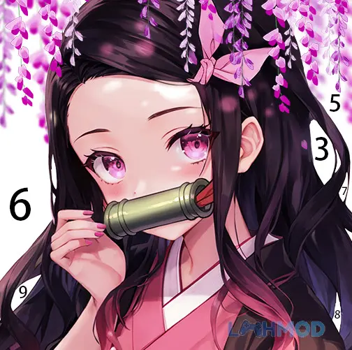 Ảnh 1 của Tải Painting Book Color by number Apk v2.211 cho Android iOs Logo game Painting Book Color by Number Mod, biểu tượng của trải nghiệm tô màu tốc độ