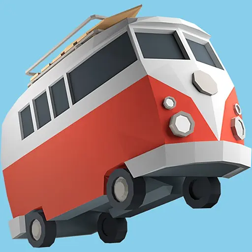 Ảnh 1 của Poly Bridge 2 MOD APK 1.46 (Bridge never break) Poly Bridge 2 - Cảnh một cây cầu được xây dựng để vượt qua một con sông
