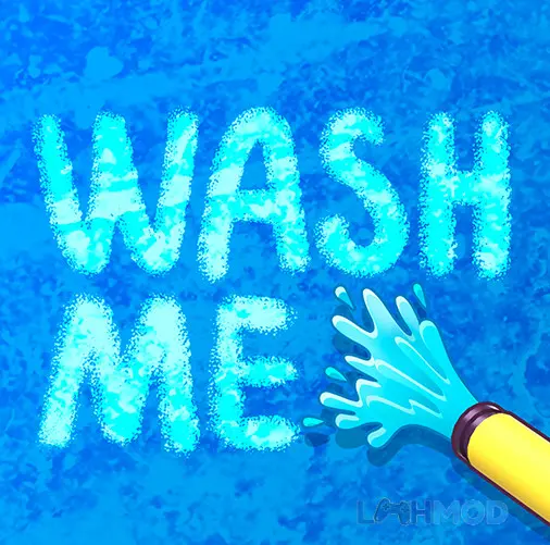 Ảnh 1 của Tải Pressure Washing Run Mod Apk 2.1.0 (Vô Hạn Tiền) cho Android iOs Cảnh người chơi đang làm sạch một khu vực trong game Pressure Washing Run