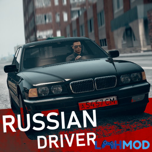 Ảnh 1 của Tải Russian Driver MOD APK 1.1.1 (Vô hạn tiền) cho Android Cảnh một chiếc xe đang chạy trên đường phố Nga