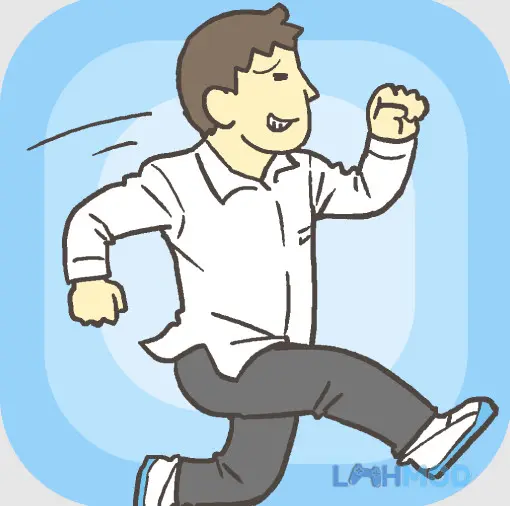 Ảnh 2 của Tải Skip school Mod Apk 3.4.1 (Không quảng cáo) cho Android iOs Mô tả logo của trò chơi Skip School, với hình ảnh một cậu học sinh đang trốn học