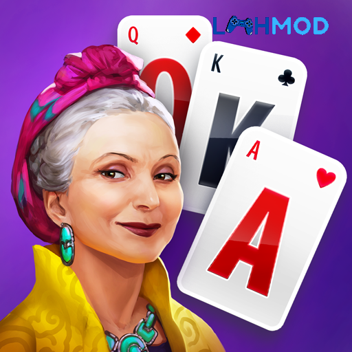 Ảnh 1 của Tải Solitaire Arcana MOD APK 1.2.38 (Vô hạn tiền) Android iOS Giao diện chính game Solitaire Arcana MOD với các lá bài Tarot huyền bí