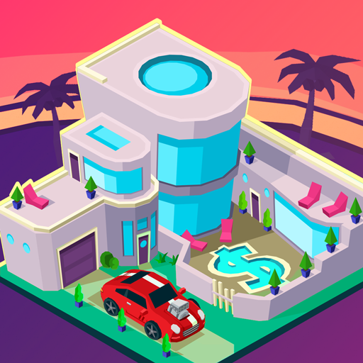 Ảnh 1 của Tải trò chơi Taps to Riches MOD APK 2.84 (vô hạn tiền) cho Android iOs Biểu tượng game Taps to Riches mod với logo và hình ảnh thành phố