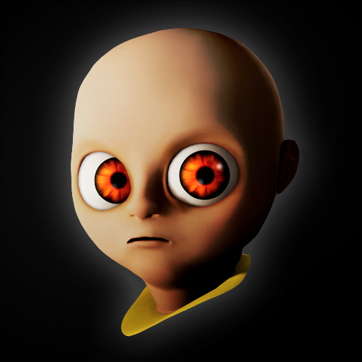 Ảnh 1 của Tải trò chơi The Baby In Yellow MOD APK 1.5.2001 (Không quảng cáo) cho Android iOS Logo game The Baby In Yellow với hình ảnh em bé đáng sợ và tên game