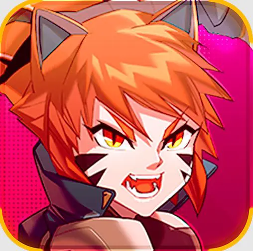 Ảnh 1 của Tải UGWaifus TCG Battle Arena CCG Mod Apk 1.5.1 cho Android iOs Logo game UGWaifus TCG Battle Arena CCG với phong cách cyberpunk và hình ảnh nhân vật nữ