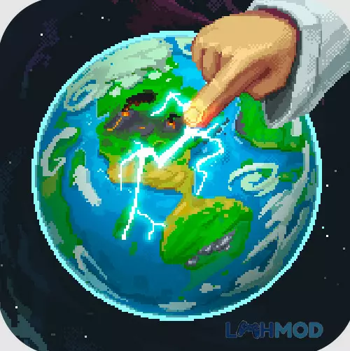 Ảnh 2 của Tải game WorldBox Apk v0.51.2 cho Android iOs Biểu tượng logo game WorldBox Apk với hình ảnh thế giới nhỏ