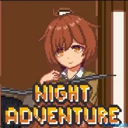 Ảnh 1 của Tải Hack Night Adventure APK (Mod Vô Hạn Tiền, Vật Phẩm) v3.1.3 Cảnh game Night Adventure với nhân vật trong bối cảnh tối