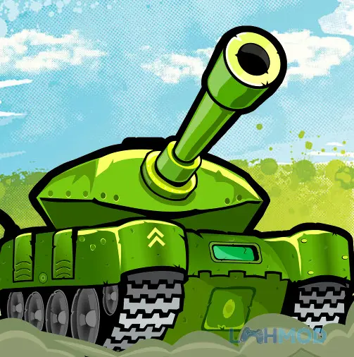 Ảnh 1 của Tải Awesome Tanks Mod Apk 1.375 (Vô Hạn Tiền) cho Android iOs Logo Awesome Tanks Mod Apk