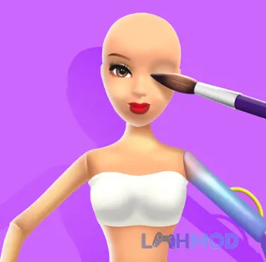 Ảnh 1 của Tải Doll Makeover-DIY 3D Dolly Apk 0.2.6.0 cho Android iOs Biểu tượng game Doll Makeover-DIY 3D Dolly với búp bê đang được trang điểm
