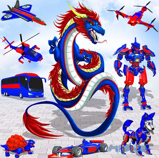 Ảnh 1 của Tải Dragon Robot-Riding Extreme Apk 1.8 cho Android iOs Logo Dragon Robot-Riding Extreme