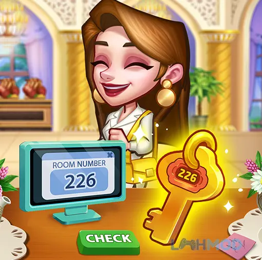 Ảnh 1 của Tải Hotel Craze Cooking Game Mod Apk 1.0.72 (Vô Hạn Tiền) cho Android iOs Logo Hotel Craze Cooking Game Mod