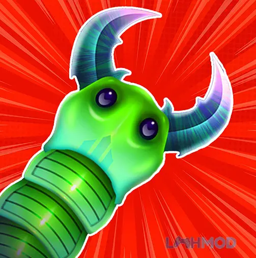 Ảnh 1 của Tải Insatiable IO Snakes Mod Apk v3.7.4 (Unlimited Exp, Grow, Ghost) cho Android iOs Rắn lớn đang săn rắn nhỏ hơn trong đấu trường Insatiable IO Snakes Mod