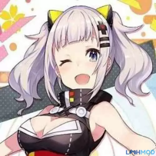 Ảnh 1 của Tải Game 18+ Kaguya Player Apk v1.3.0 (Mod Mở Khóa Full Cấp Độ) Kaguya Player logo - một cô gái anime với mái tóc hồng và đôi mắt to
