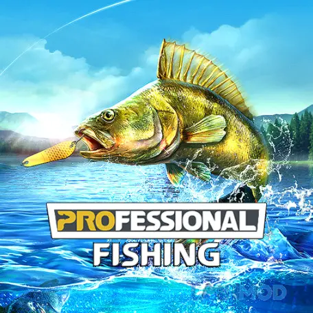 Ảnh 1 của Tải Professional Fishing Mod Apk 1.41 (Vô hạn tiền) cho Android iOs Logo game Professional Fishing Mod
