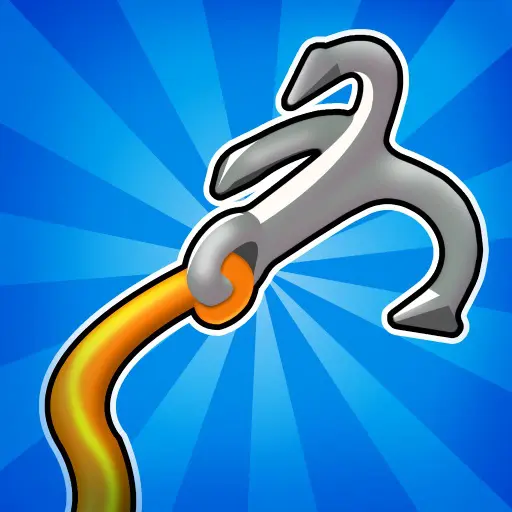 Ảnh 1 của Tải game Rope Fest Apk 2.4 cho Android, IOS Logo game Rope Fest với hình ảnh sợi dây thừng màu mè