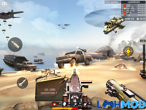 Tải World War: Fight For Freedom MOD APK 0.1.2 (Onehit,Nạp đạn nhanh,Vô hạn hỗ trợ) cho Android iOS