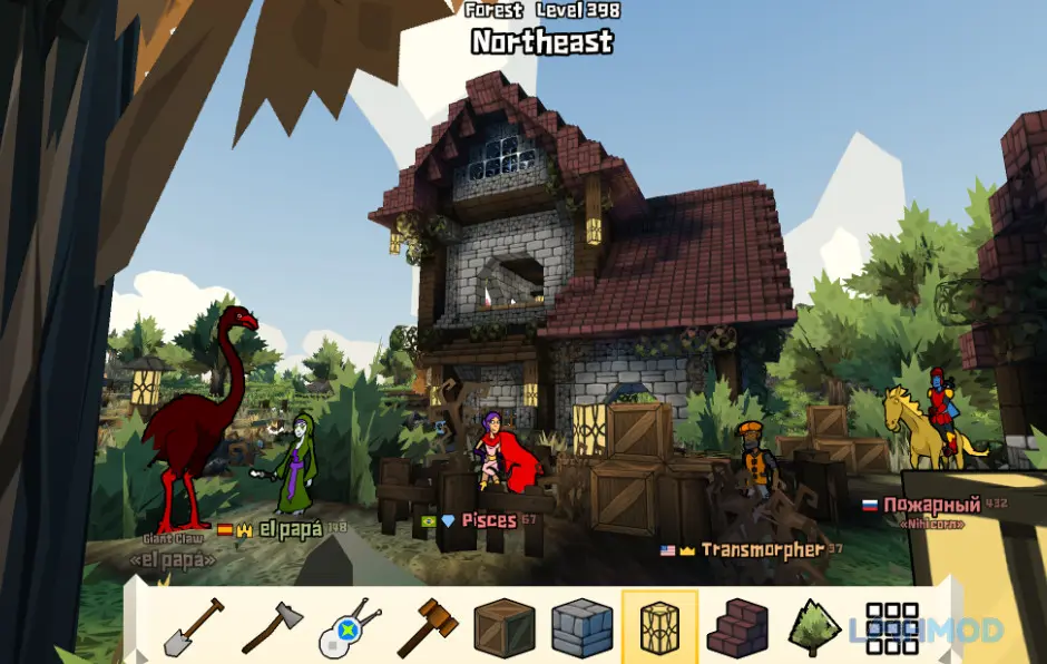 Nhân vật trong game Angeldust đang chiến đấu với quái vật