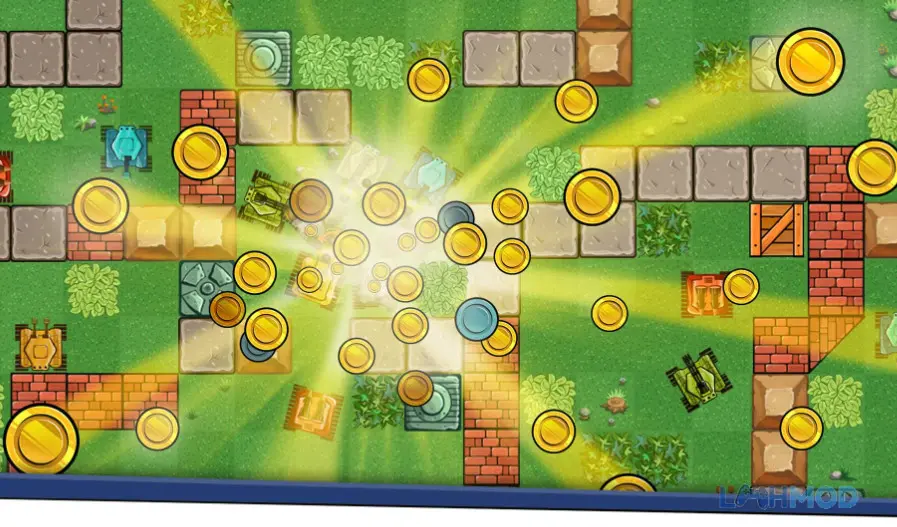 Ảnh 4 của Tải Awesome Tanks Mod Apk 1.375 (Vô Hạn Tiền) cho Android iOs Thành tích và thử thách sinh tồn trong Awesome Tanks Mod