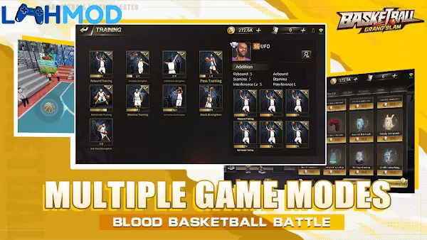 Ảnh 3 của Tải Basketball Grand Slam APK 0.35.4 cho Android iOS Màn hình lựa chọn cầu thủ và tùy chỉnh trong Basketball Grand Slam