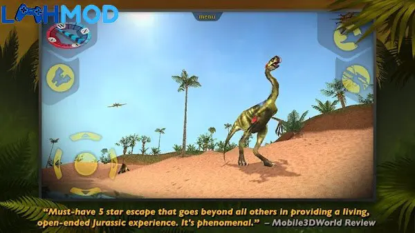 Ảnh 3 của Tải Carnivores APK 1.9.0 cho Android iOS Một con khủng long lớn đang đi lại trong rừng