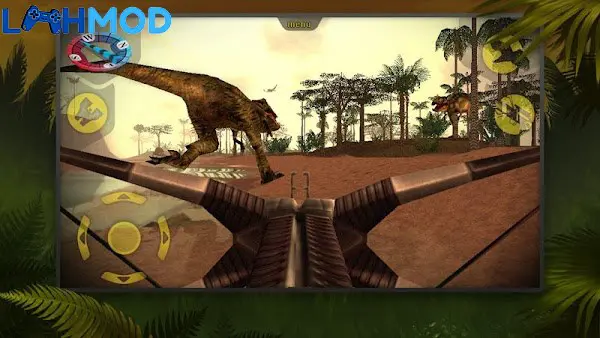 Ảnh 4 của Tải Carnivores APK 1.9.0 cho Android iOS Màn hình giao diện chọn vũ khí trong Carnivores