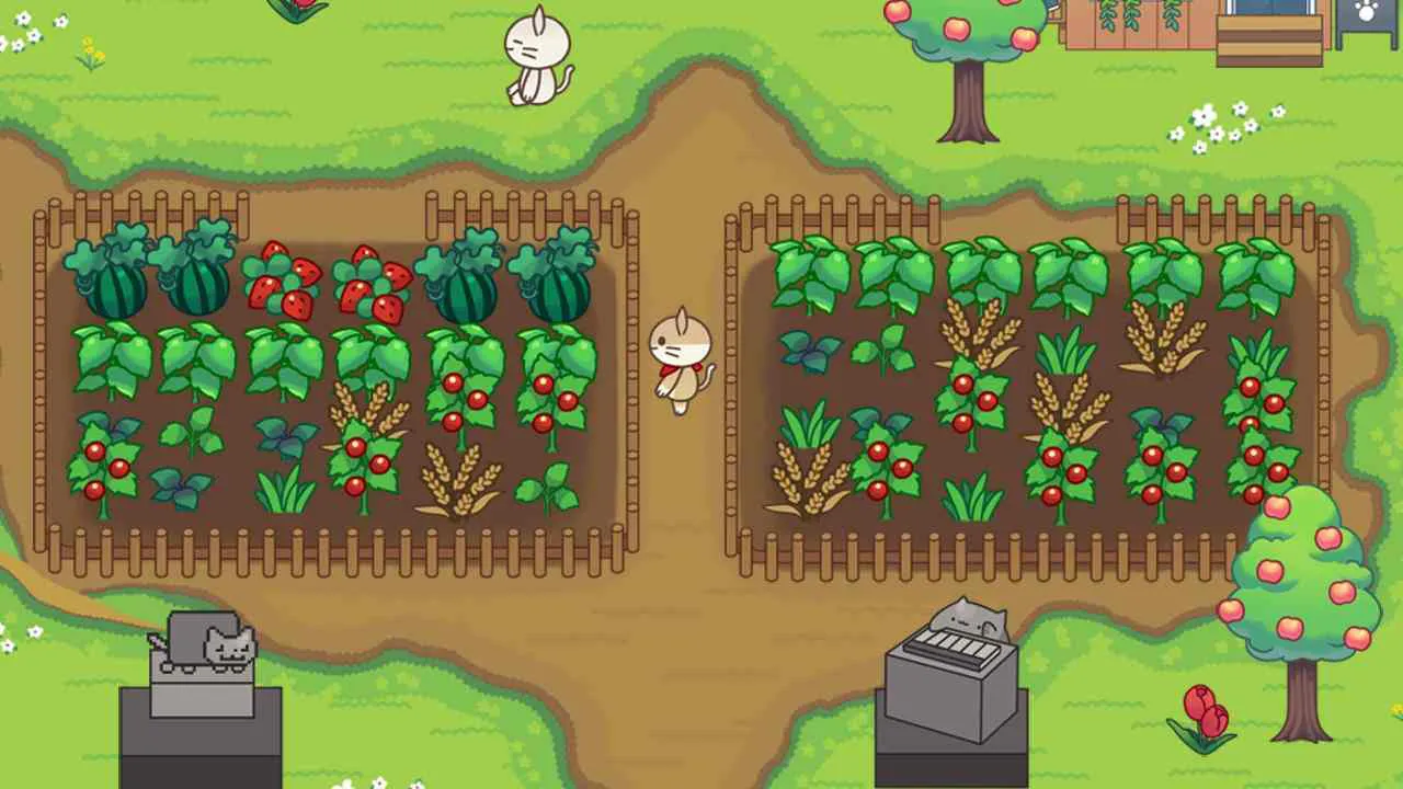 Ảnh 3 của Tải game Cat Forest Mod APK 2.22 (Vô hạn tài nguyên, năng lượng) Giao diện game Cat Forest với nhiều hoạt động