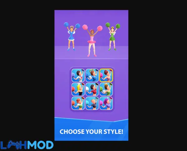 Ảnh 4 của Cheerleader Run 3d MOD APK 1.18.0 (Vô hạn tiền) Android Các hoạt náo viên đang biểu diễn