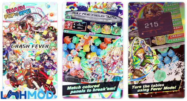 Ảnh 3 của Tải Crash Fever APK v9.10.1 cho Android iOS Bảng điều khiển và màn hình chơi game Crash Fever