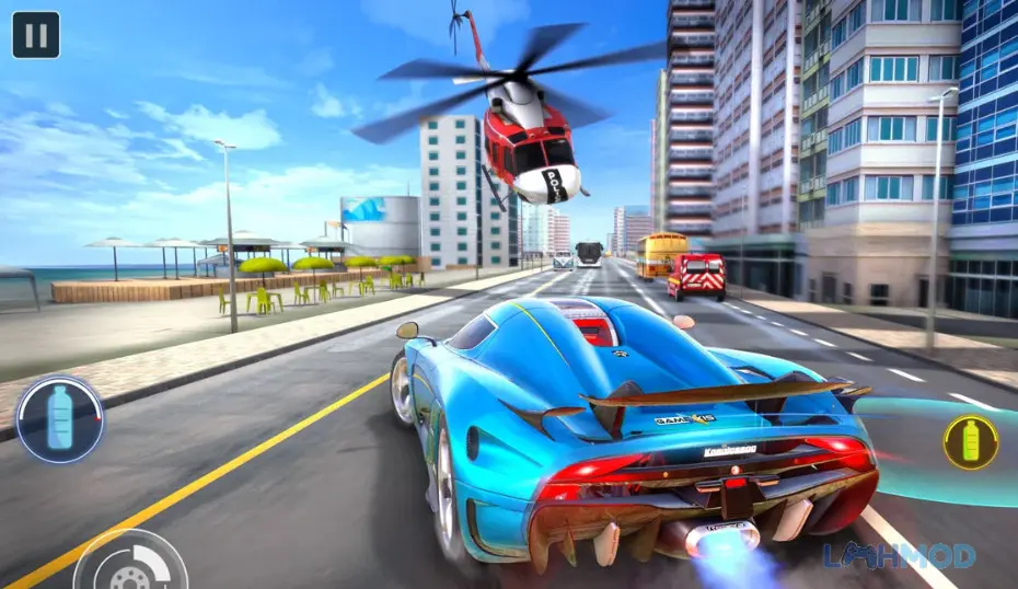 Giao diện chọn xe trong Crazy Car Racing Racing Game
