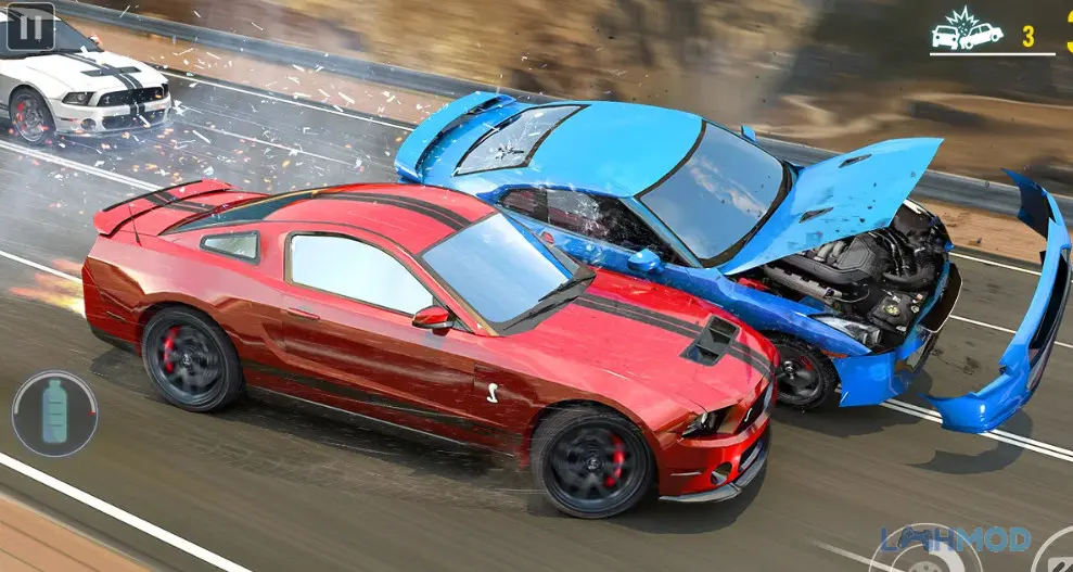 Một pha vượt mặt kịch tính trên đường đua