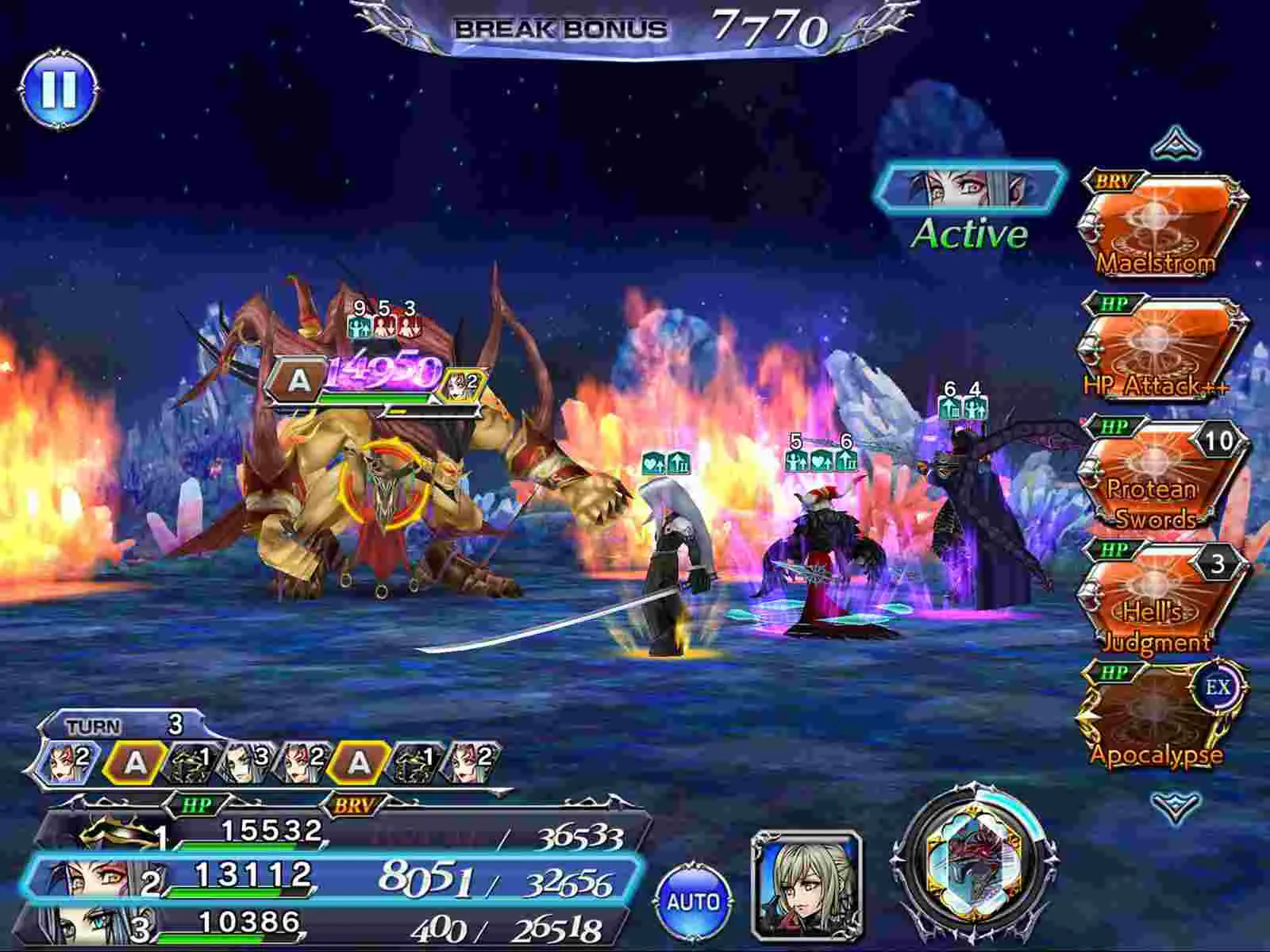Ảnh 2 của Tải game Dissidia Final Fantasy Opera Omnia Mod APK 1.62.0 (Vô Hạn Tiền) Cảnh chiến đấu kịch tính của các anh hùng Final Fantasy