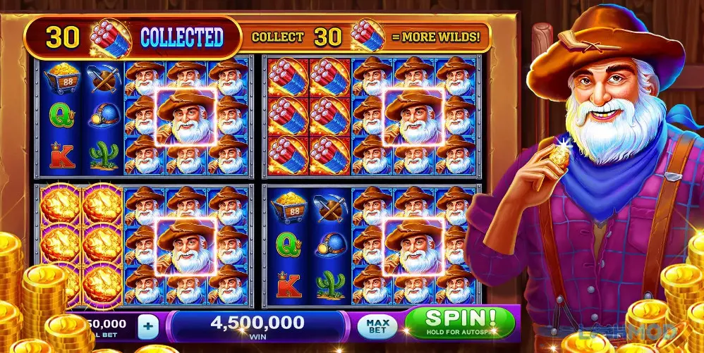 Ảnh 2 của Tải Double Win Apk v2.05 cho Android iOs Giao diện chính của game Double Win Slots Vegas Casino với nhiều máy slot khác nhau