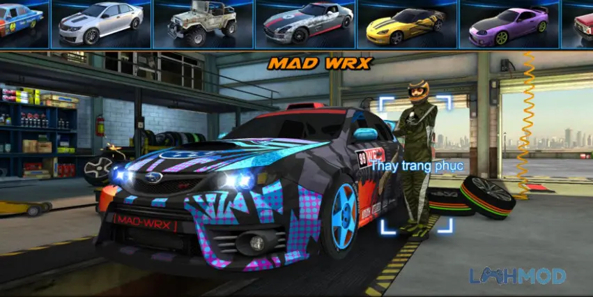 Ảnh 4 của Tải Dubai Drift 2 Mod Apk 2.5.6 (Vô Hạn Tiền) cho Android iOs Một chiếc xe thể thao tùy chỉnh đang drift trên đường phố trong Dubai Drift 2